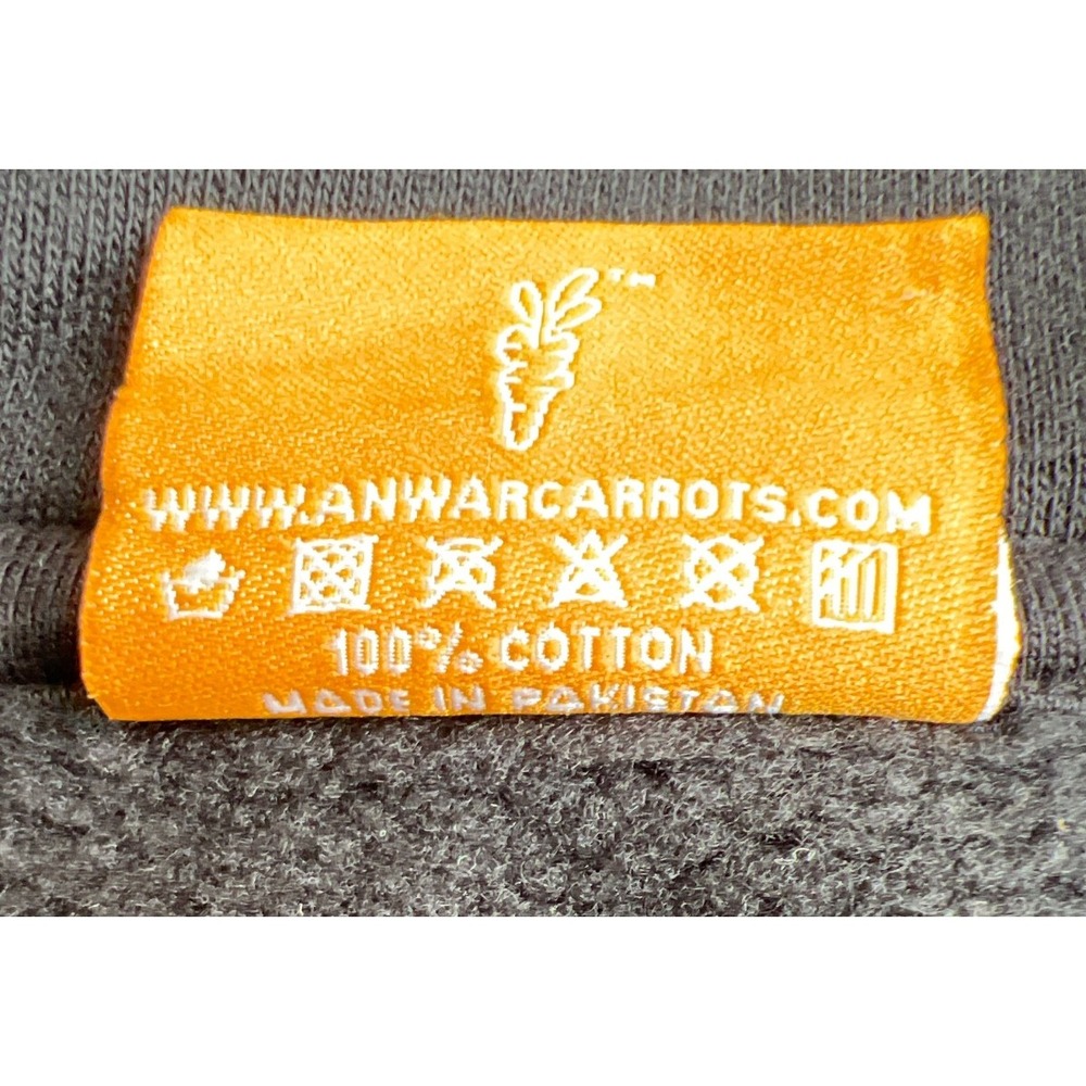 Carrots By Anwar Carrots Mens Large 1/4 Zip Pullover Black Embroidery Graphic - Picture 7 of 9